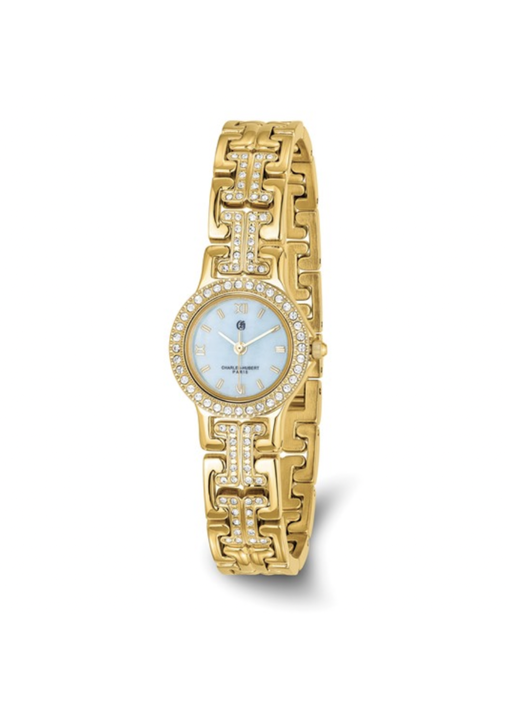 Charles Hubert MOP Dial with 4 Color Bezels Watch Gold-finish