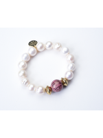 Wendy Perry Designs Beaufort Pink and Gold Bracelet
