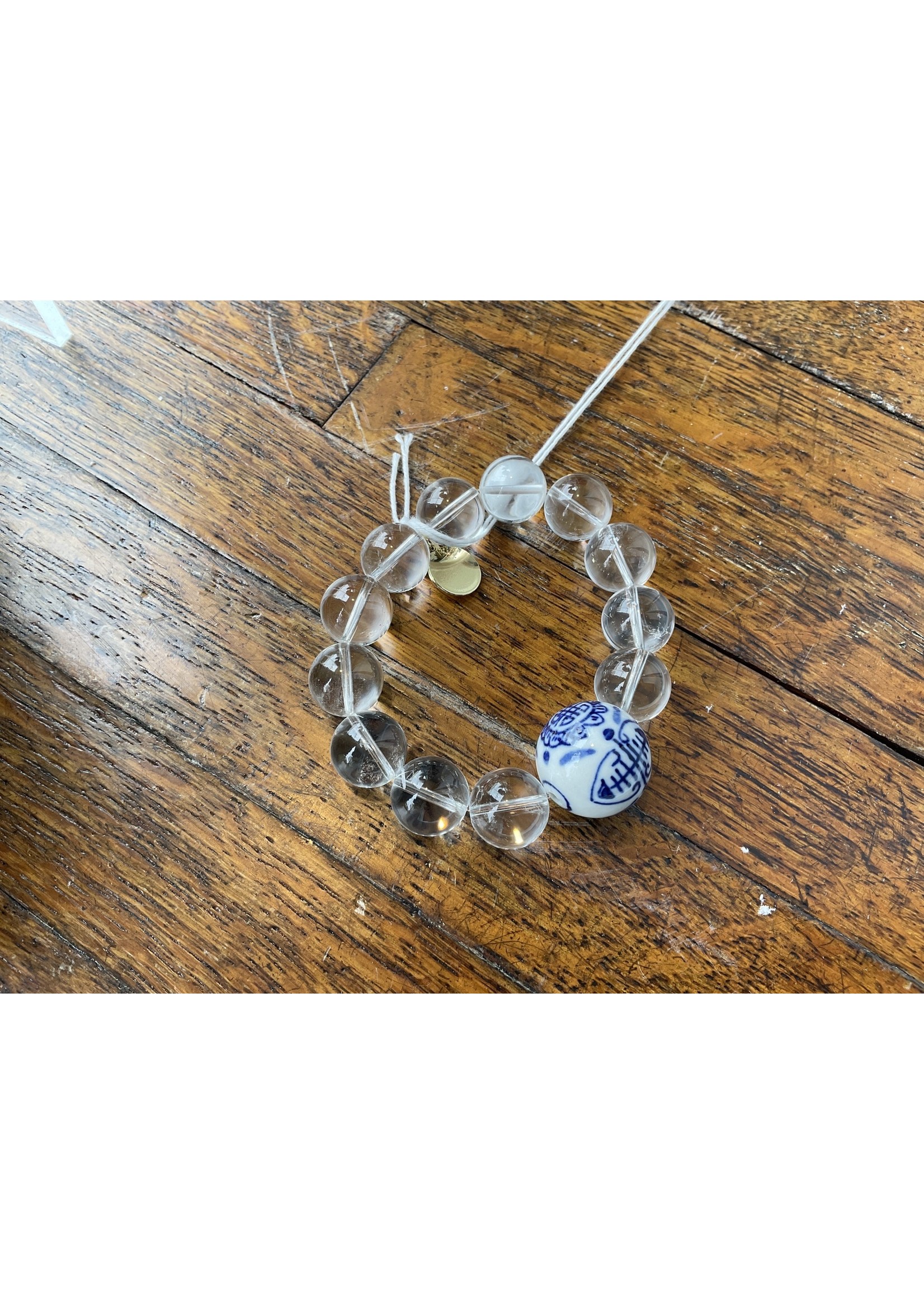 Wendy Perry Designs Chinoiserie Bracelet with Clear Quartz