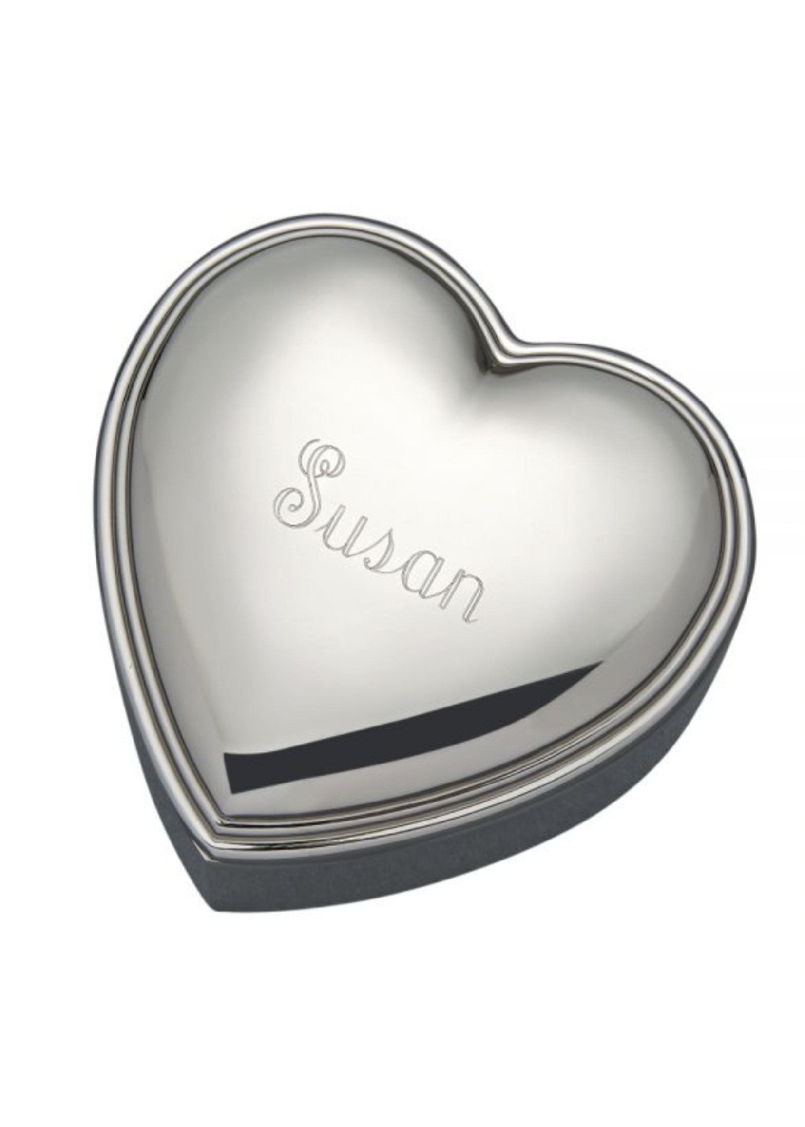 Jordans Heart Jewelry Box Silver Plated