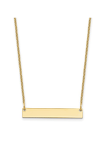 Jordans Bar Necklace 10k Gold