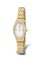 Charles Hubert Charles Hubert Ladies Crystal Bezel Watch - Gold