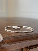 Jordans 1.5cttw 14k White Gold Flex Bangle