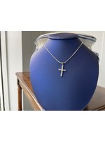 Jordans CZ Cross on 18in Chain