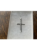 Jordans Sterling Twist Cross Charm