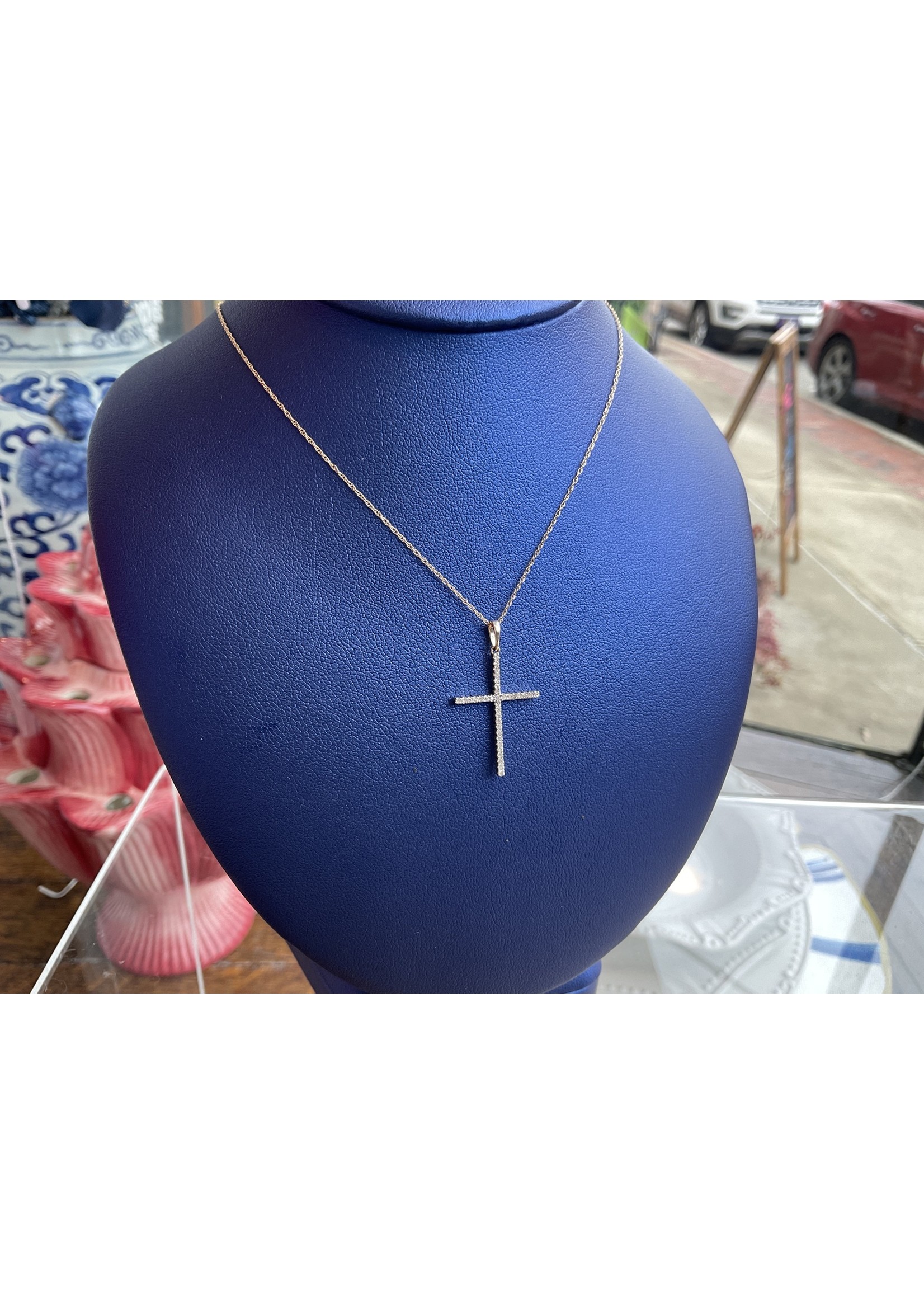 Jordans .16 cttw Diamond Cross Pendant 10k