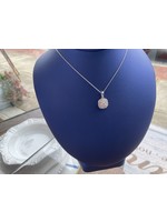 Jordans Halo Diamond Pendant .52 Cttw 10kwg