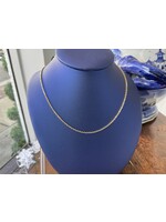 Jordans 1.4 mm 14k Gold Cable Chain 18 in