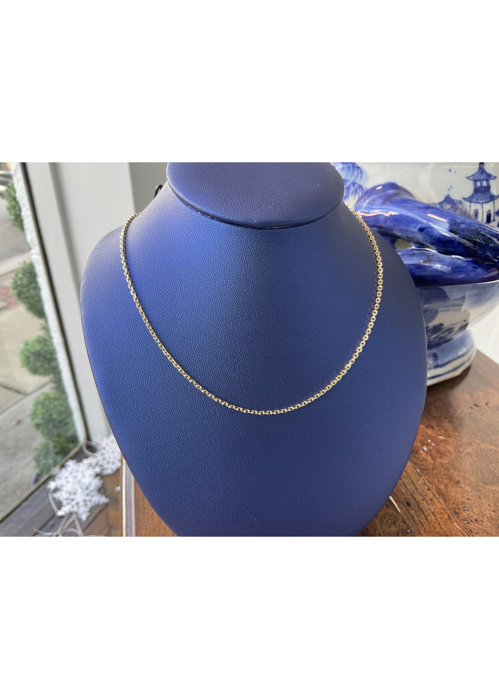 Jordans 1.5 mm 14k Gold Cable Chain 18 in