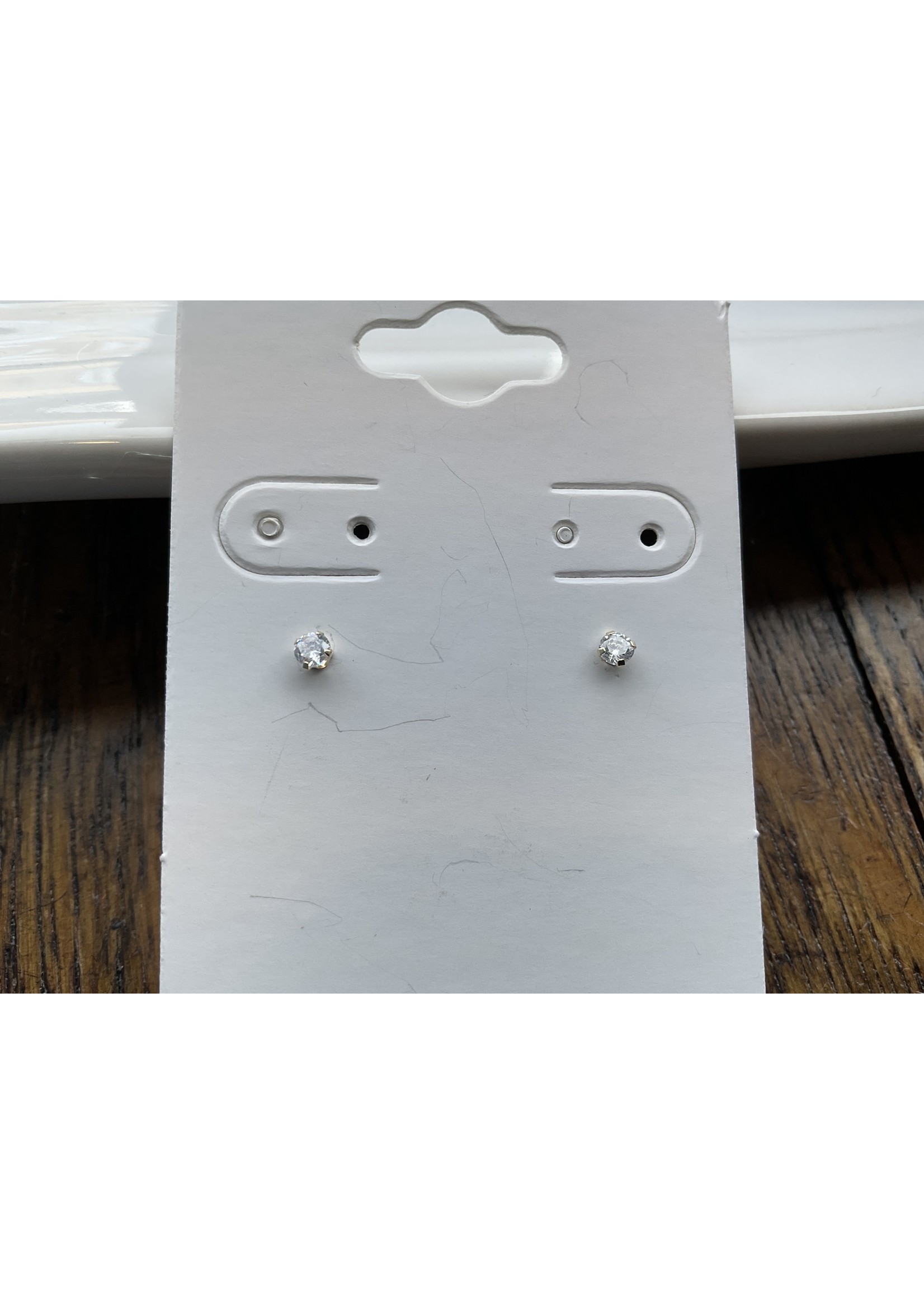 Jordans 14k CZ Stud .35ct