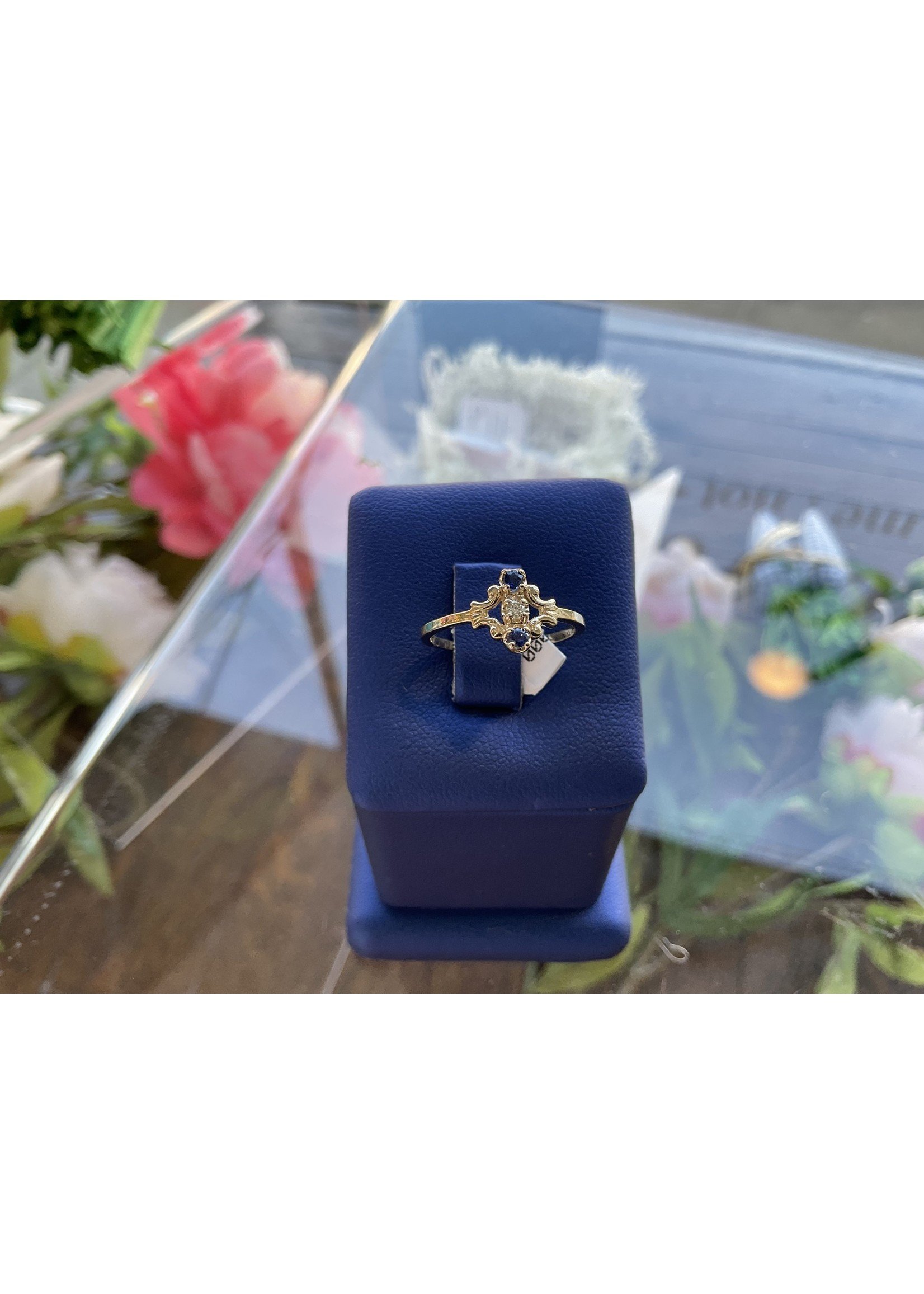 Jordans 10k Sapphire Vintage Ring