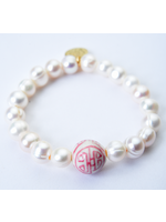 Wendy Perry Designs Pink and White Pearl Bracelet