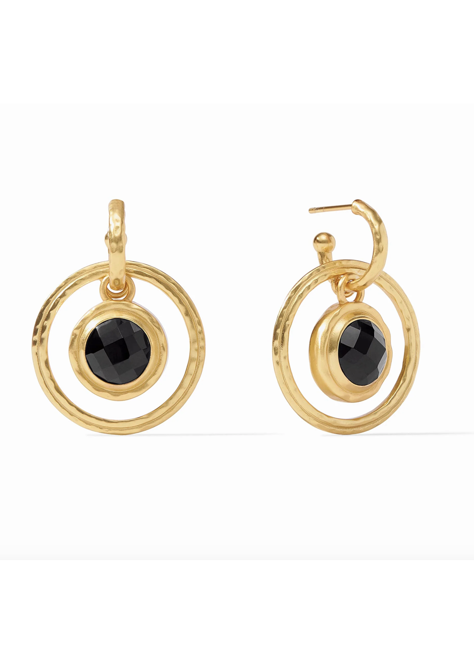 Julie Vos Astor 6 in 1 Charm Earring Obsidian Black