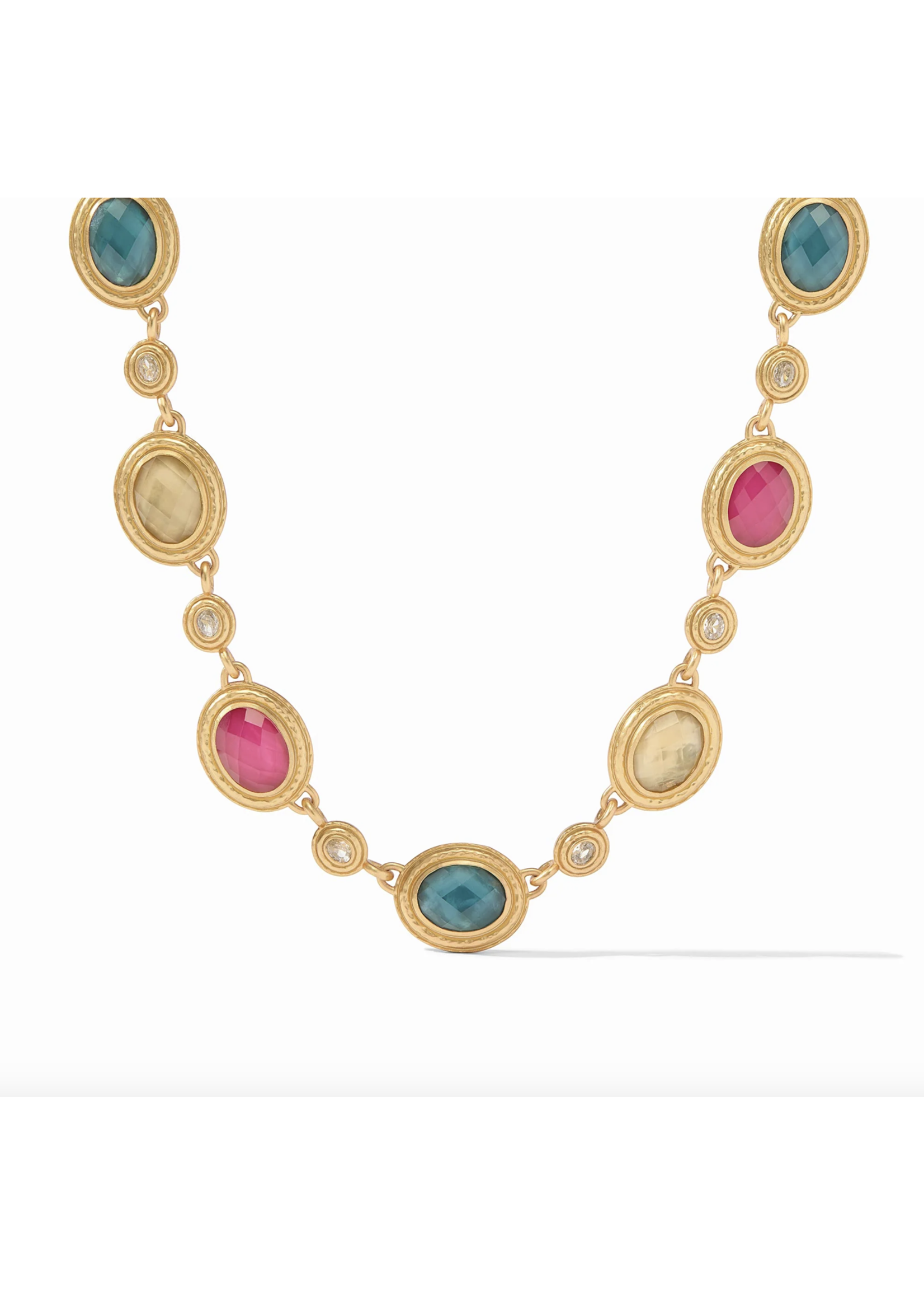 Julie Vos Tudor Stone Necklace Multi Stone