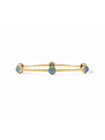 Julie Vos Milano Luxe Bangle Peacock Blue large