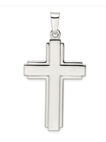 Jordans Sterling Silver Large Latin Edged Cross