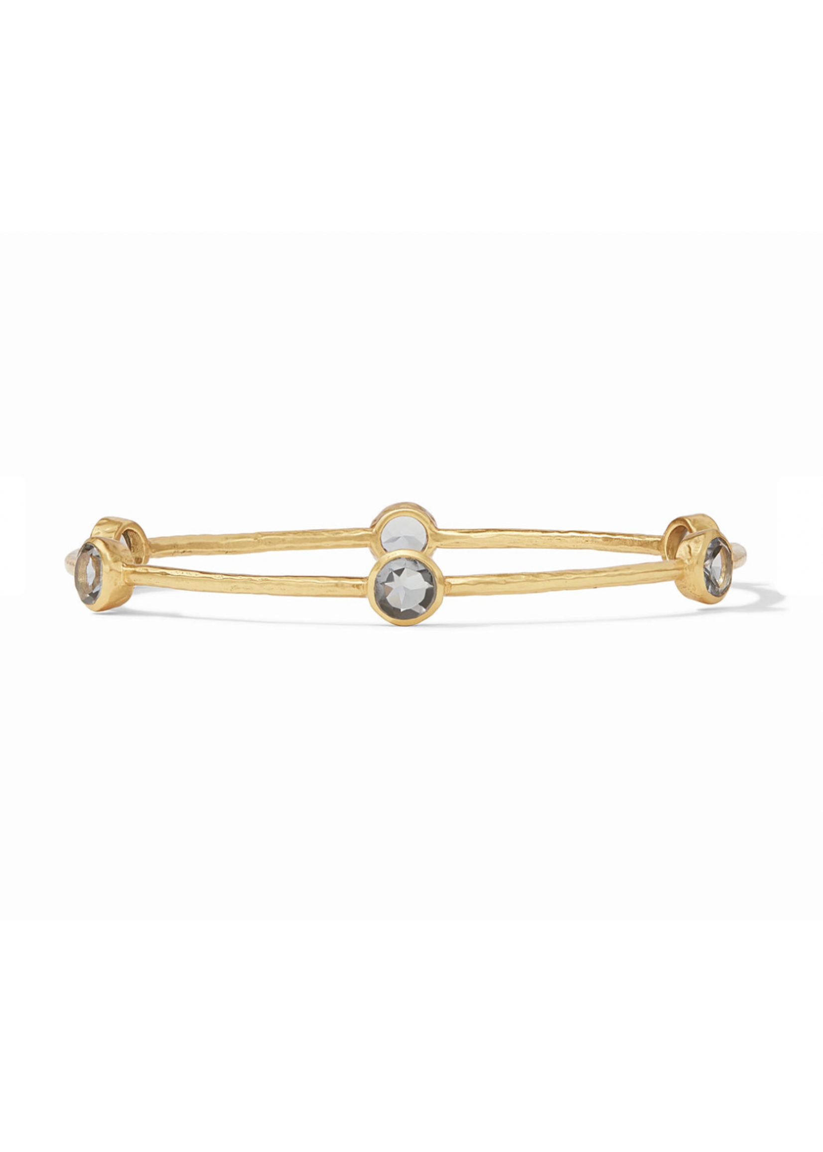 Julie Vos Milano Bangle Gold Charcoal Blue - Medium