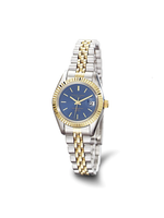 Charles Hubert Two Tone Stainless Steel Blue Dial Watch