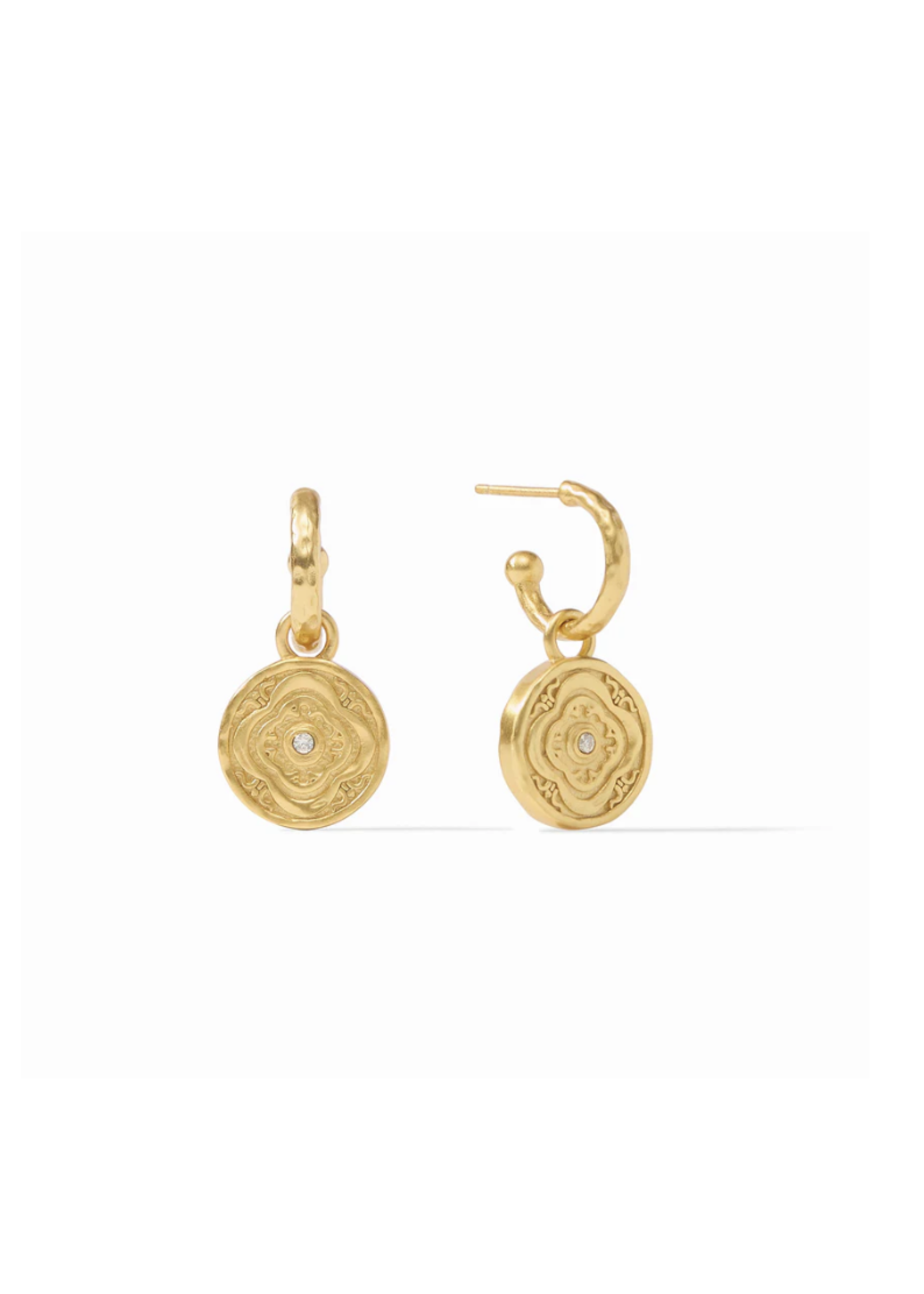 Julie Vos Astor 6 in 1 Charm Earring Champagne