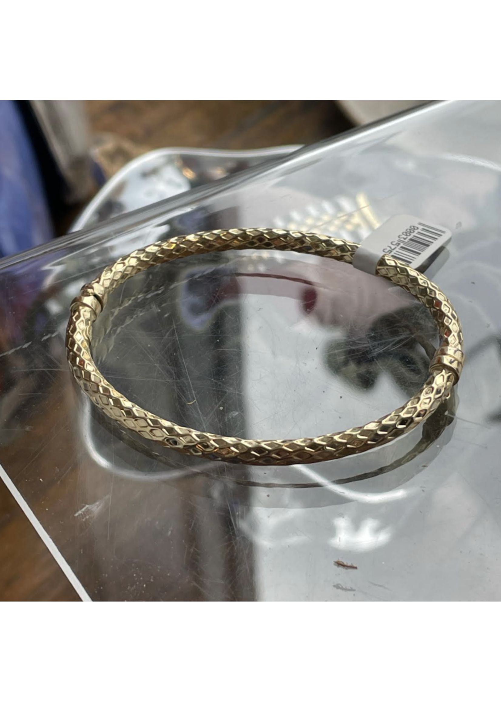 Jordans Textured 14k Bangle