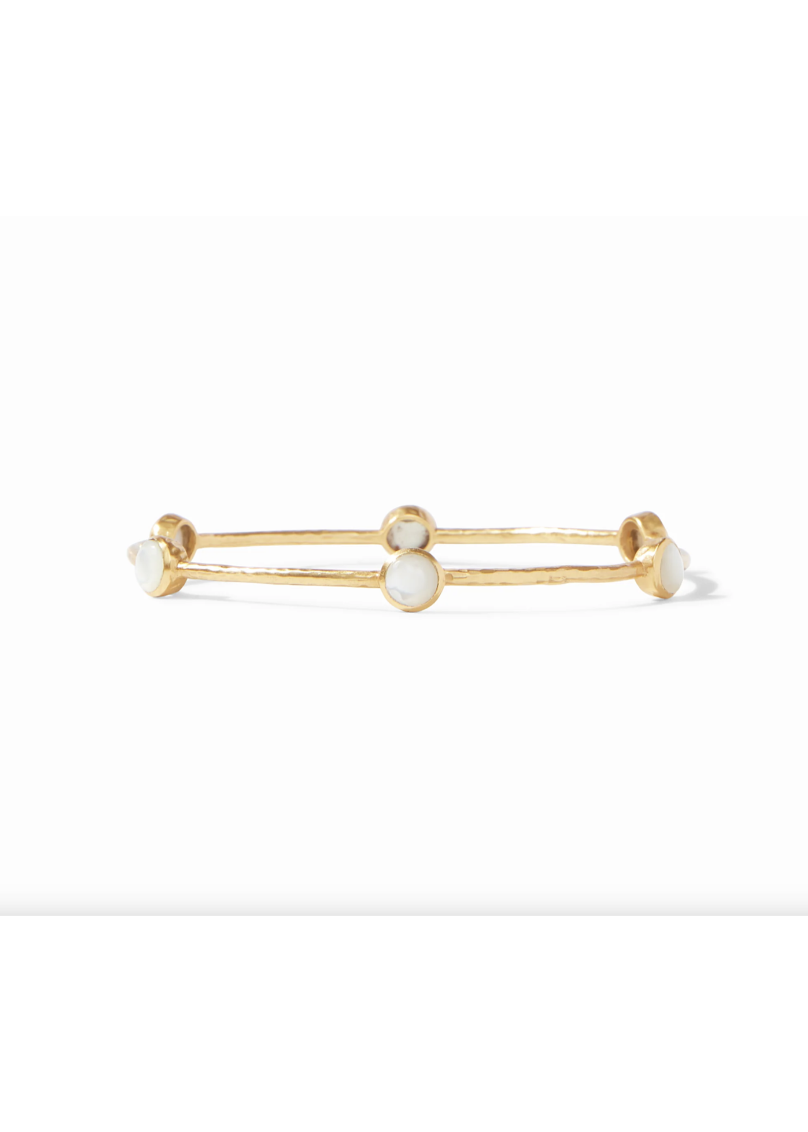 Julie Vos Milano Bangle Gold Mother of Pearl - Large