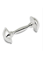 Jordans Silver Plated Baby Rattle with Keepsake Box