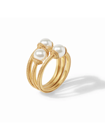Julie Vos Calypso Trio Pearl Ring