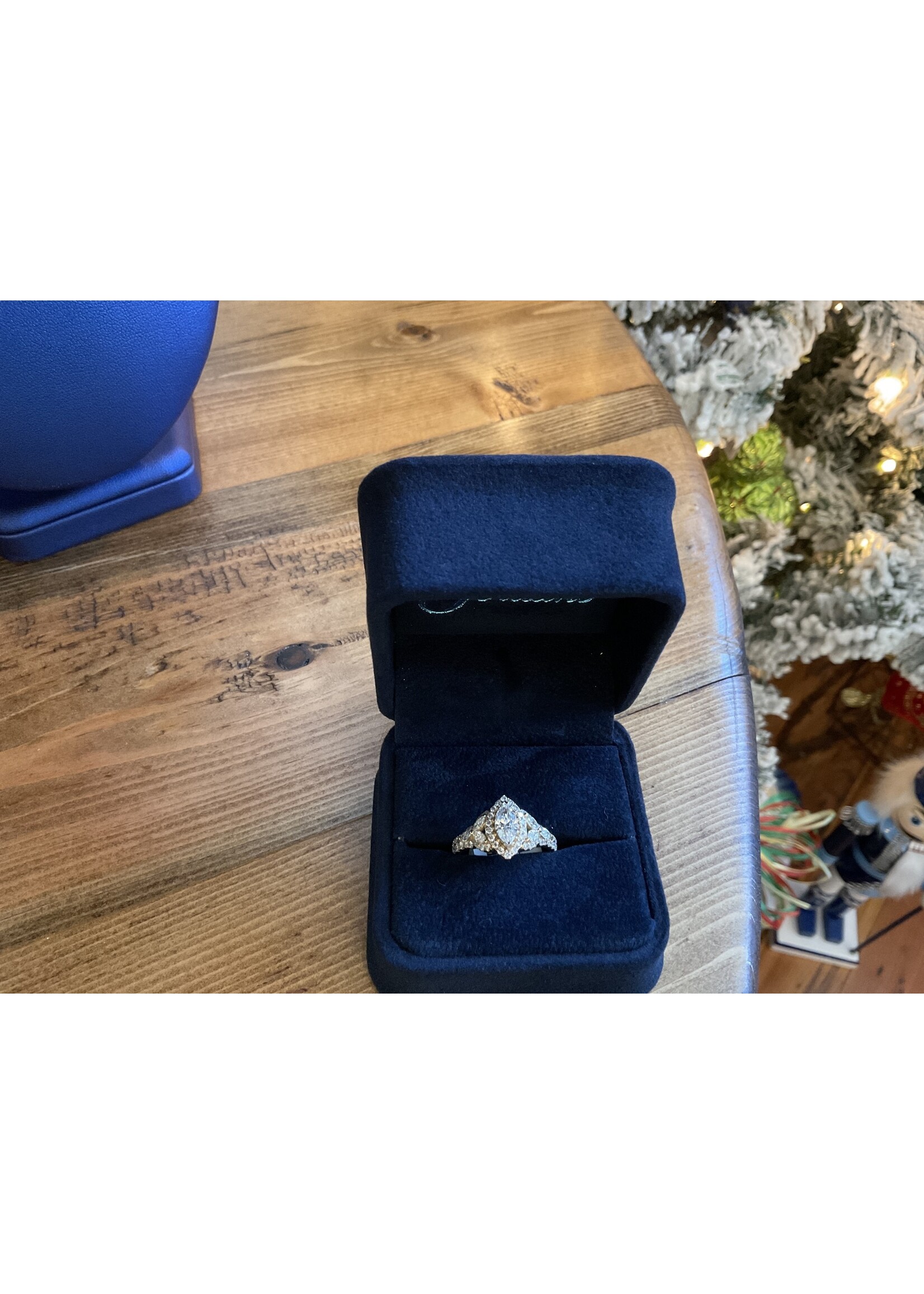 Jordans 1.62cttw Marquise Vintage Yellow Bridal Ring