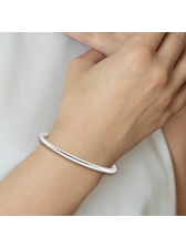 Sterling Silver 4mm Tube Bangle - Jordan's of Dunn