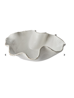 Jordans Atelier Italian Free Form White Textured Bowl