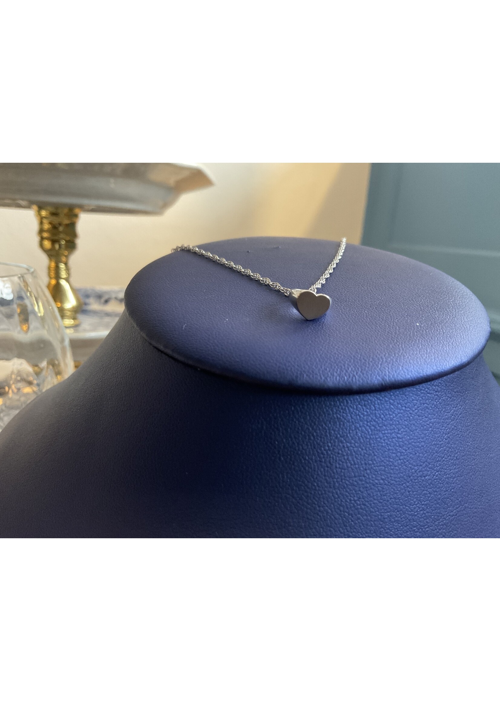 Jordans SS Baby Engravable Heart Ring on 18" SS Chain