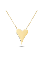 Jordans Gold Plated Engravable Heart Necklace