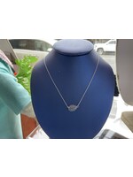 Jordans Sapphire Ceylon Cluster Teardrop Necklace 10kwg