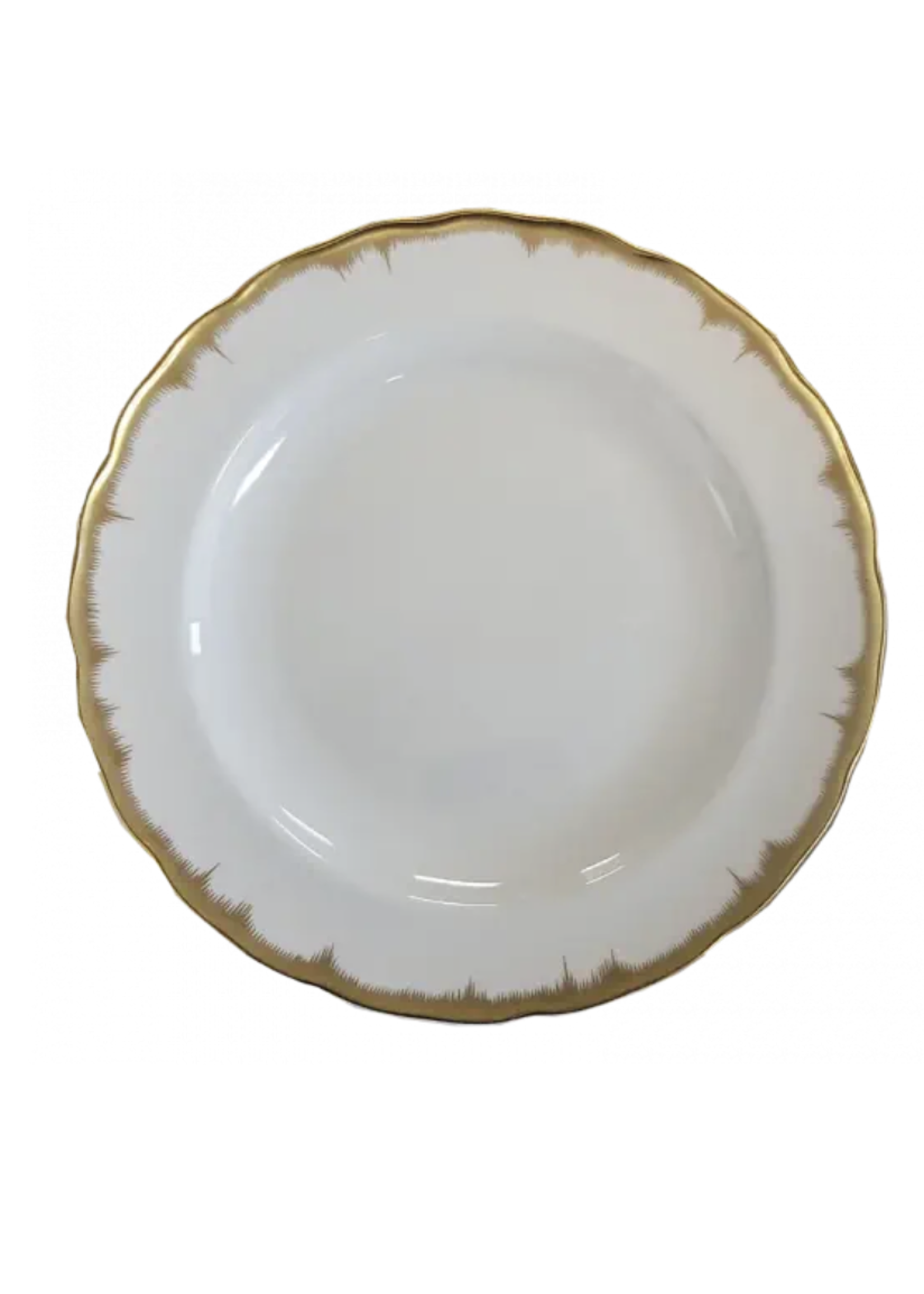 Mottahedeh Chelsea Feather Gold Dinner Plate