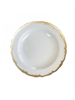 Mottahedeh Chelsea Feather Gold Dessert Plate