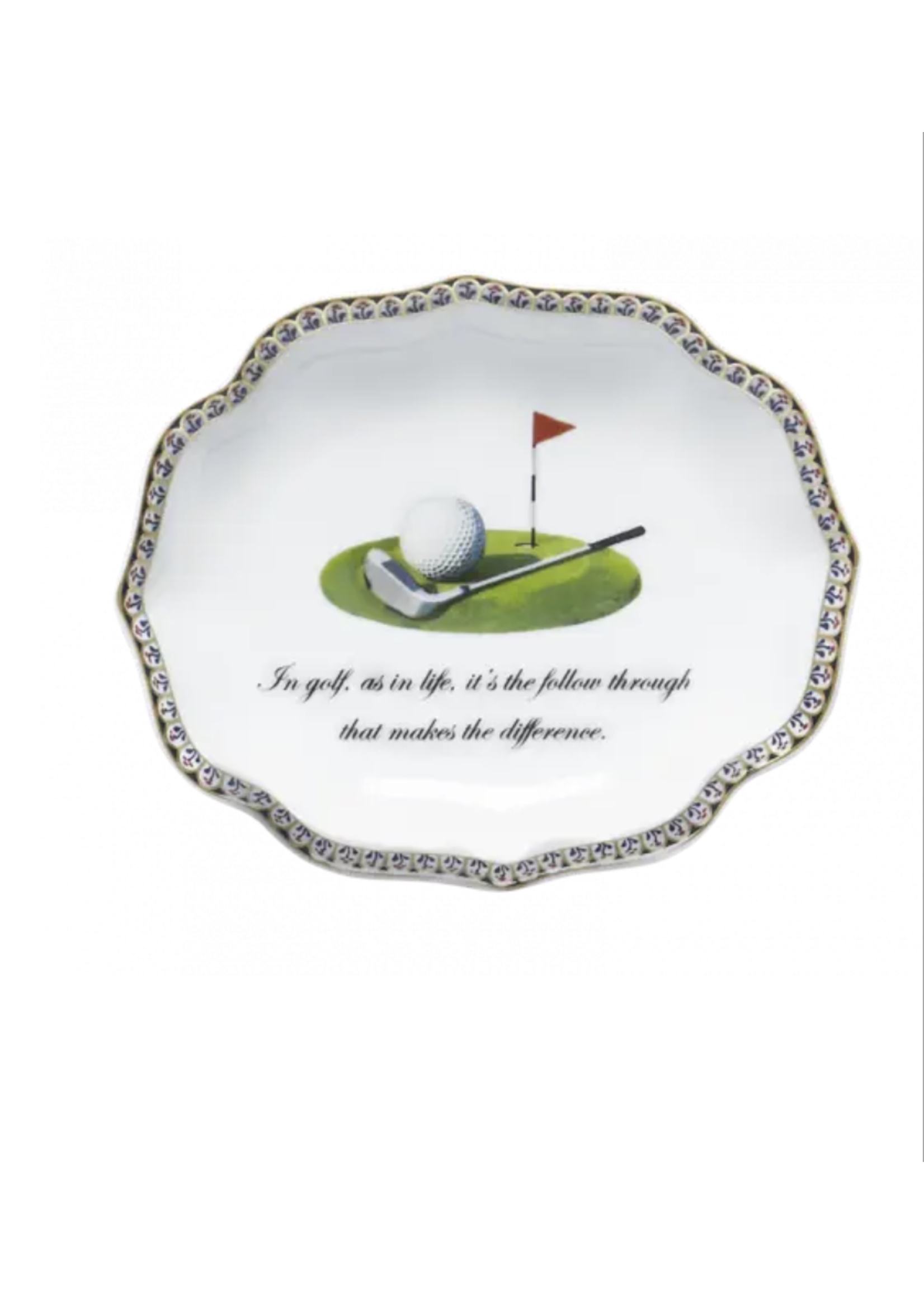 Mottahedeh Golf as in Life Ring Tray