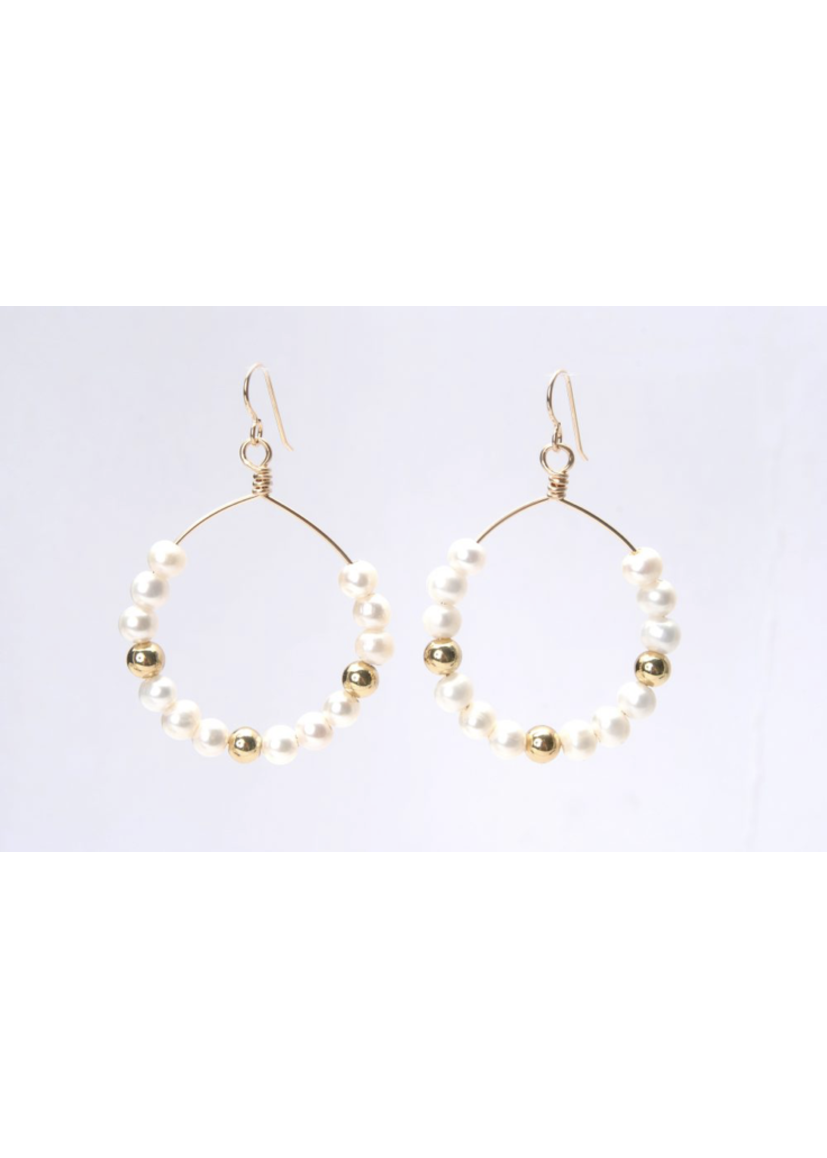 Wendy Perry Designs Pearl and Gold Cristina Earring