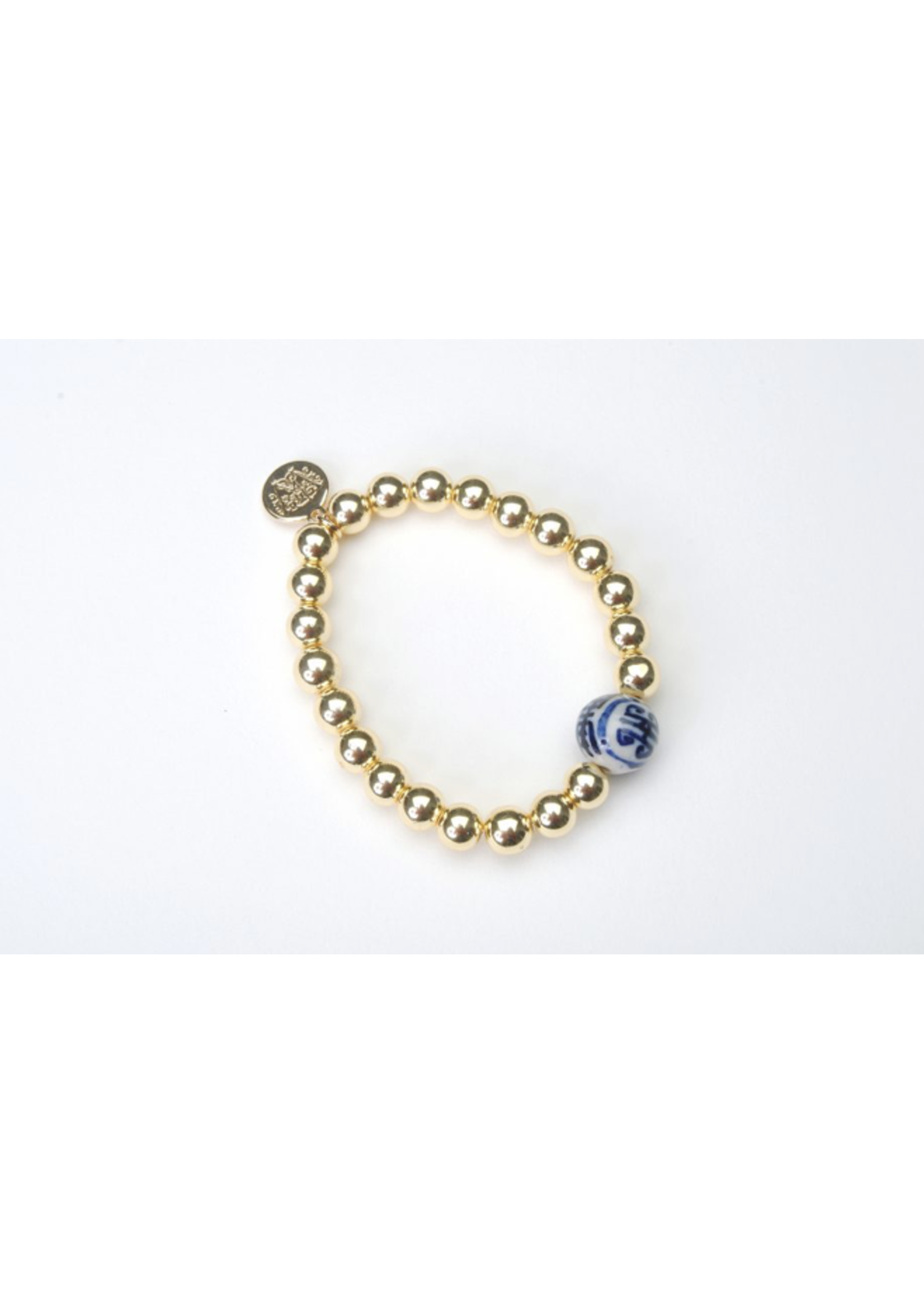 Wendy Perry Designs 8mm Chinoiserie Big Rock Bracelet
