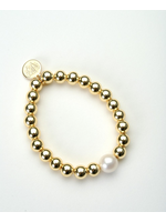 Wendy Perry Designs GF 8mm Pearl Big Rock Bracelet