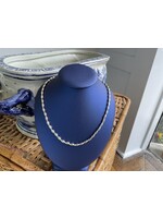 G2 Silver Charleston Rice Bead Necklace 30in