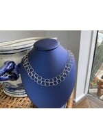 G2 Silver Double Toggle Necklace 20in