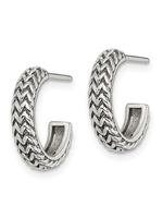 Jordans Antiqued Small Zig Zag Hoop