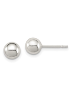 Jordans 6mm Sterling Silver Ball Stud