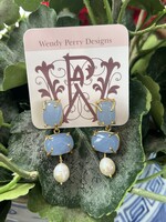 Wendy Perry Designs Georgina Blue Chalcedony Earring