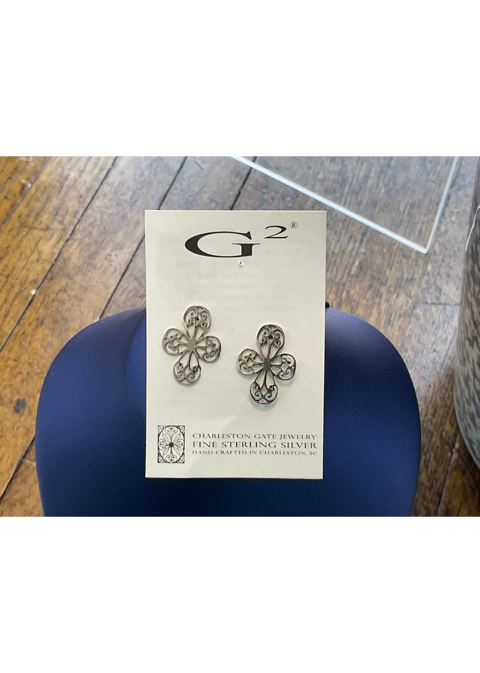 G2 Silver St. Philips Small Cross Post Earring