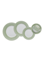 Mottahedeh Apple Green Lace 5 pc Place Setting