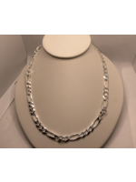 Jordans Sterling 6.75mm Figaro Chain 24"
