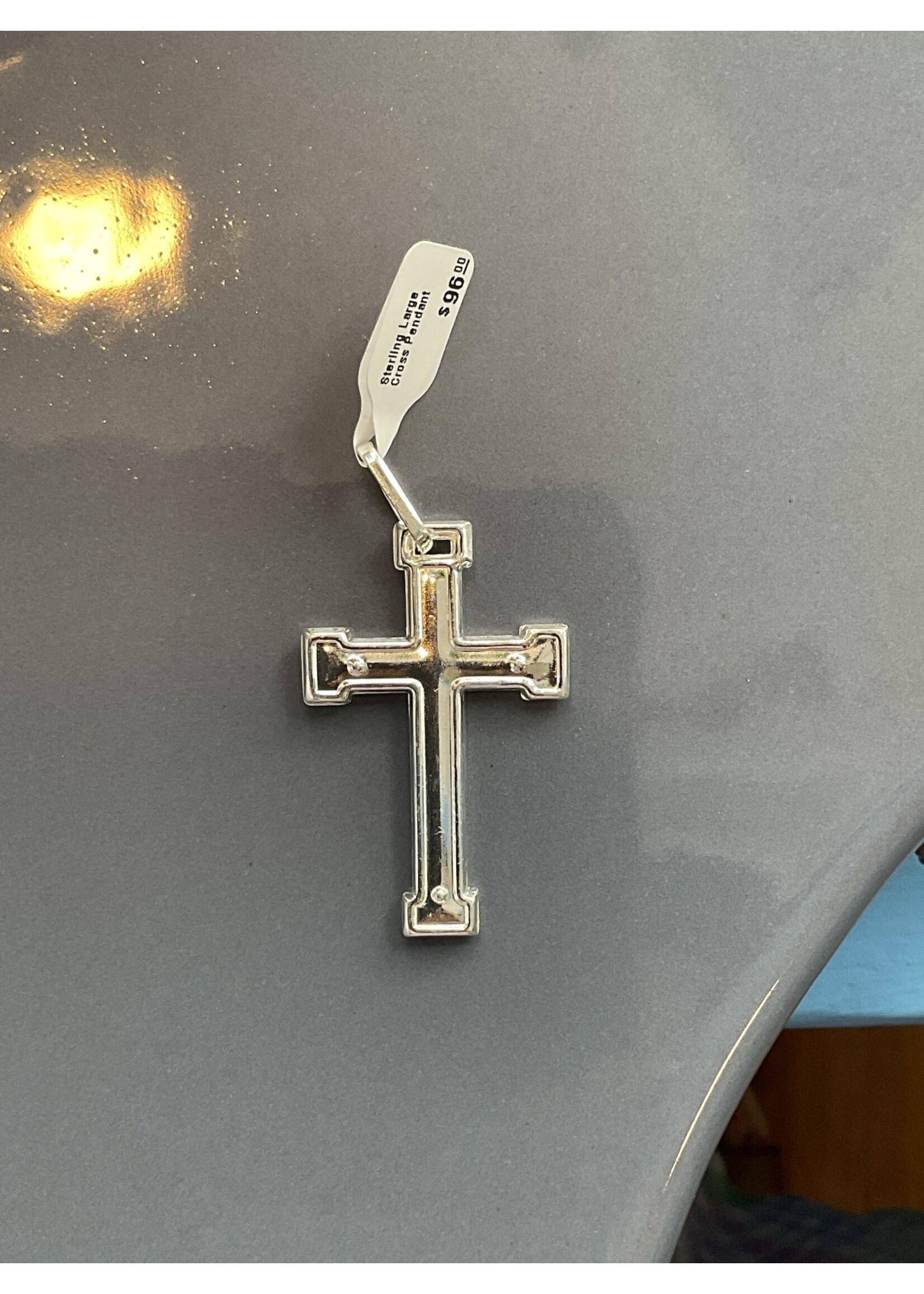 Jordans Sterling Large Cross Pendant