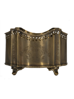 Jordans Etched Pierced Brass Planter