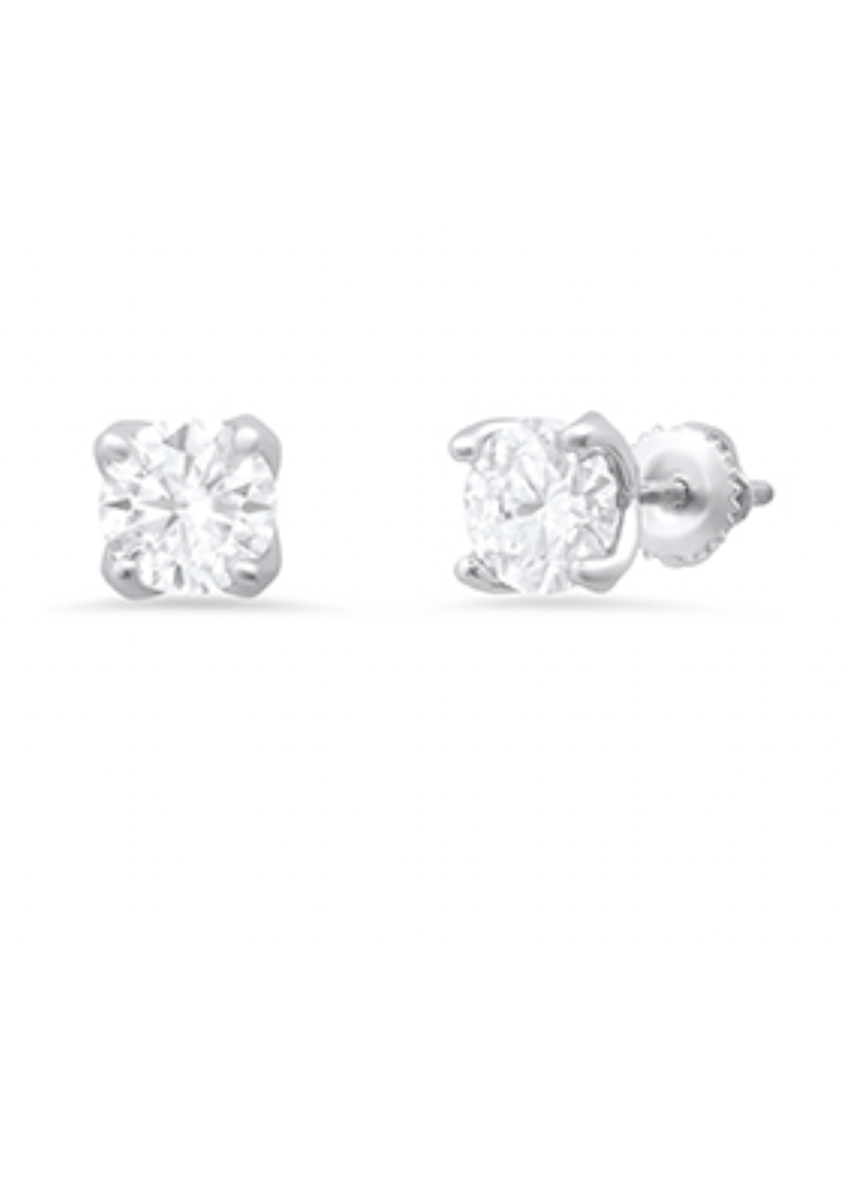 Jordans .5 cttw Moissanite Screwback Studs Sterling